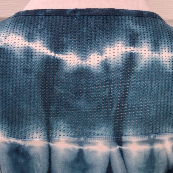 Dante Malan Blue & White Tie Dye Top   Size L - Picture 6 of 15